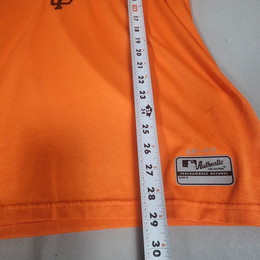 Nike Dri-FIT SF Giants Baseball Shirt Men’s Large Orange MLB - Picture 6 of 8
